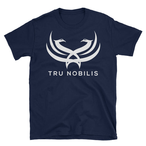 Tru Nobilis White Emblem Short-Sleeve Unisex T-Shirt - Tru Nobilis