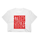 Strong and Healthy Red Women's Crop Top - Tru Nobilis