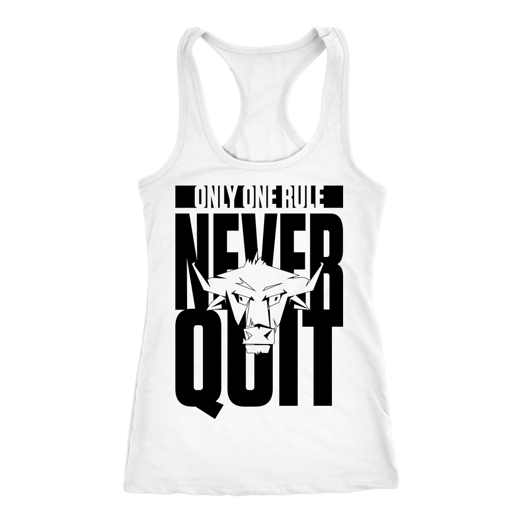TN Never Quit Next Level Racerback Tank - Tru Nobilis