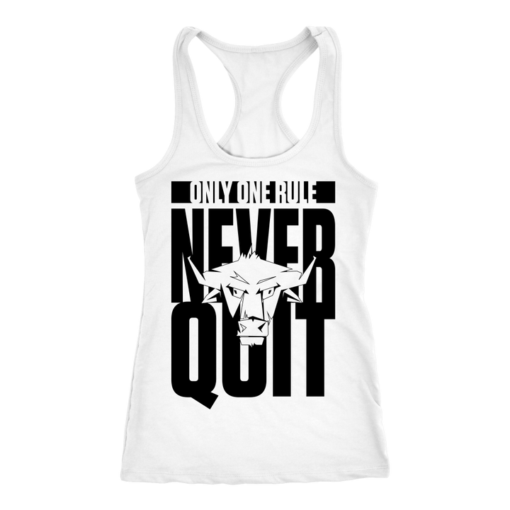 TN Never Quit Next Level Racerback Tank - Tru Nobilis