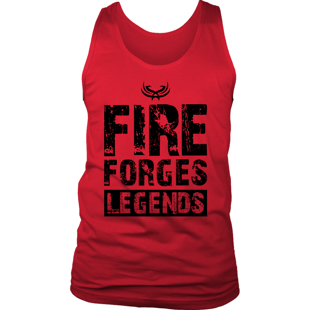 TN Fire Forges Legends Code Black District Mens Tank - Tru Nobilis