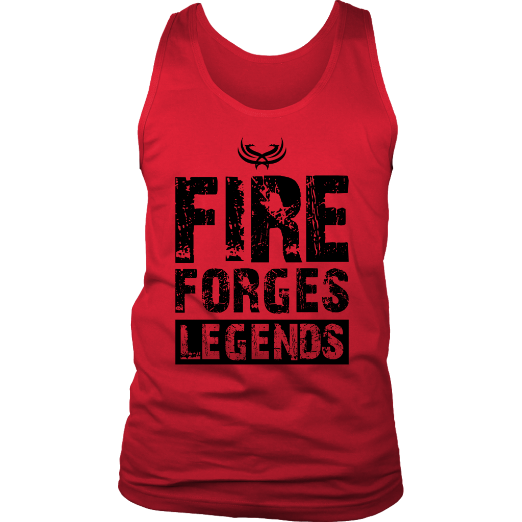 TN Fire Forges Legends Code Black District Mens Tank - Tru Nobilis