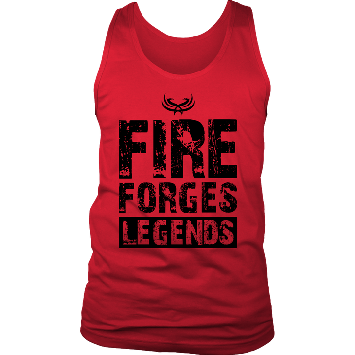TN Fire Forges Legends Code Black District Mens Tank - Tru Nobilis