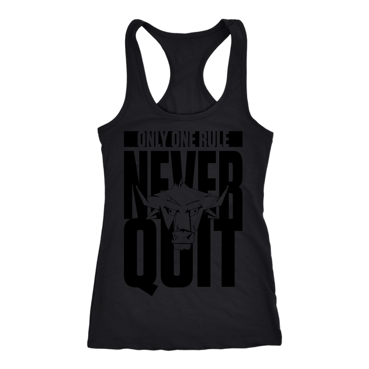 TN Never Quit Next Level Racerback Tank - Tru Nobilis