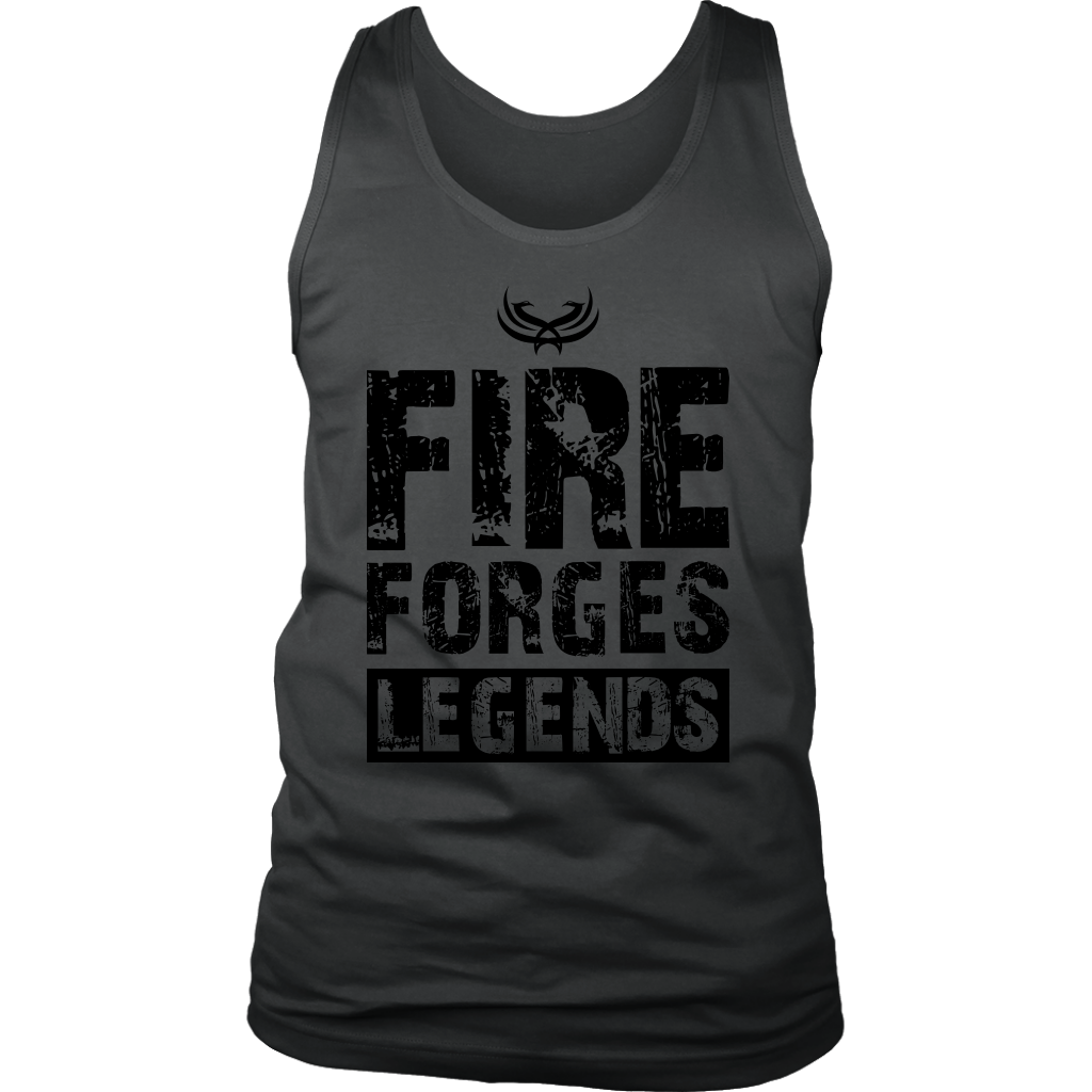 TN Fire Forges Legends Code Black District Mens Tank - Tru Nobilis