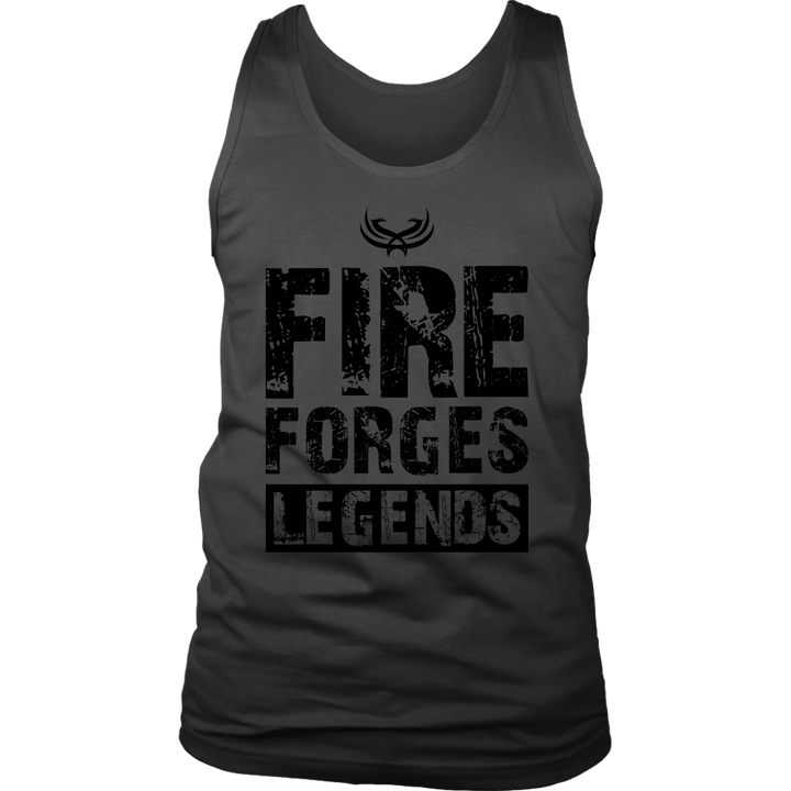 TN Fire Forges Legends Code Black District Mens Tank - Tru Nobilis