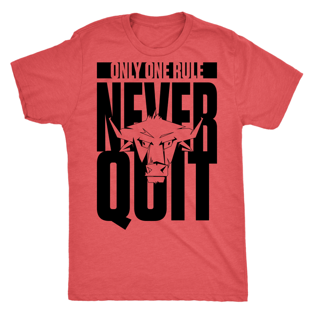 TN Never Quit Next Level Mens Triblend - Tru Nobilis