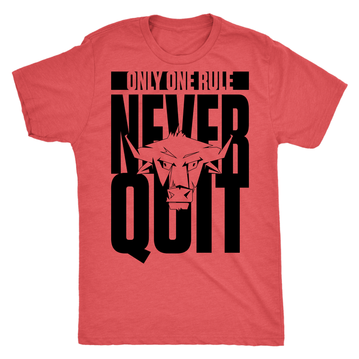 TN Never Quit Next Level Mens Triblend - Tru Nobilis