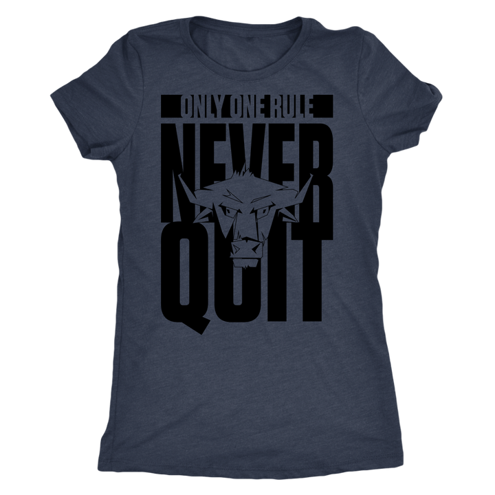 TN Never Quit Next Level Womens Triblend - Tru Nobilis