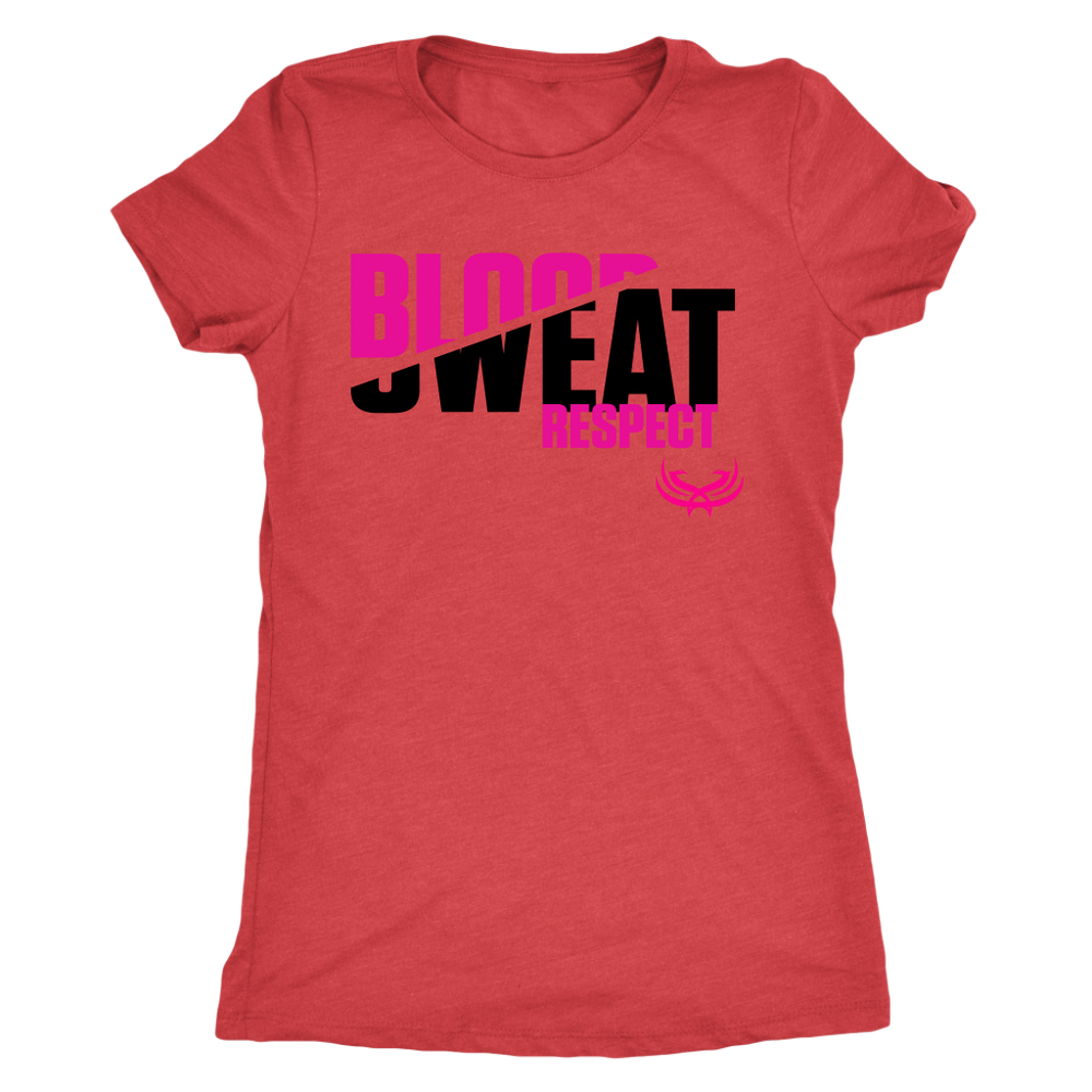 TN Blood, Sweat, Respect Next Level Womens Triblend - Tru Nobilis