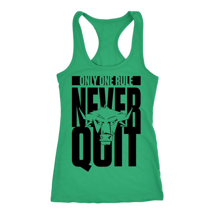 TN Never Quit Next Level Racerback Tank - Tru Nobilis