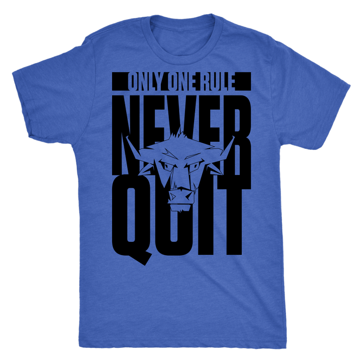 TN Never Quit Next Level Mens Triblend - Tru Nobilis