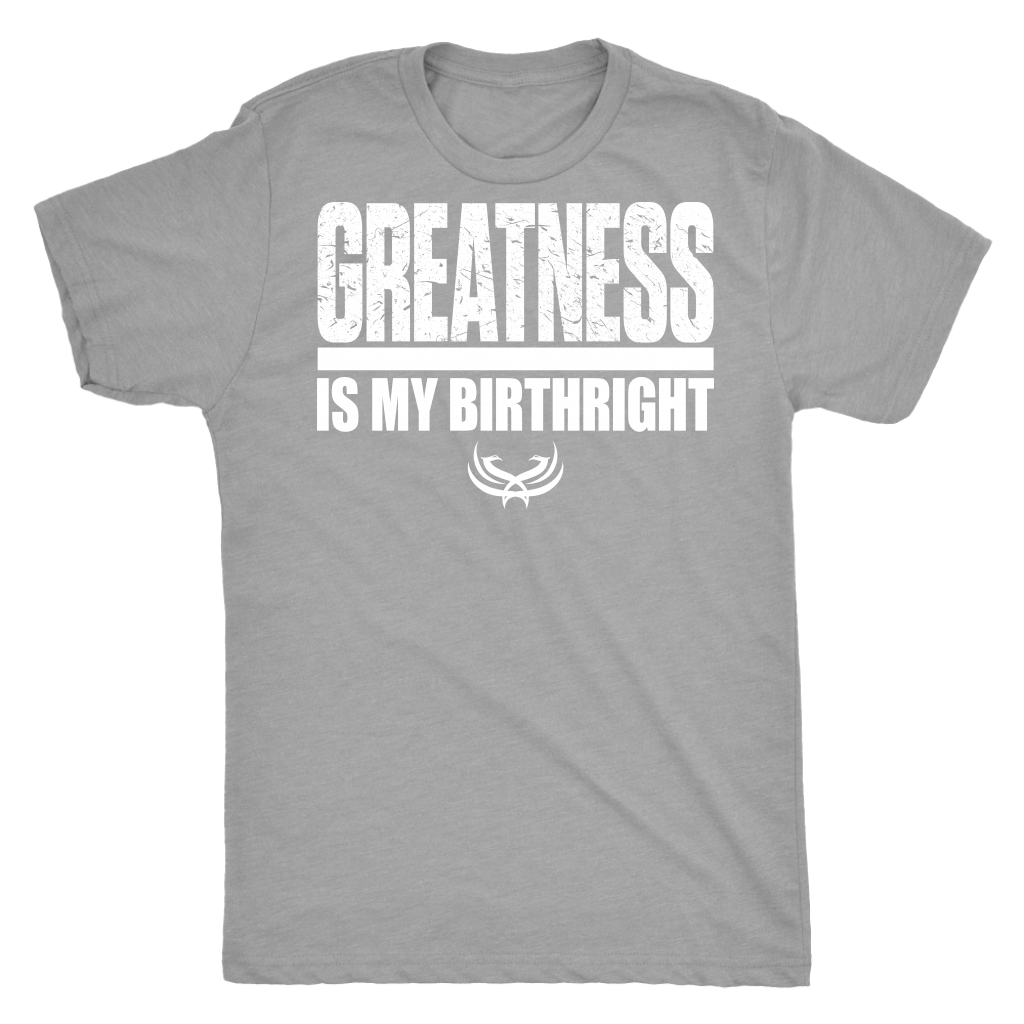 TN Greatness Is My Birthright Next Level Mens Triblend - Tru Nobilis