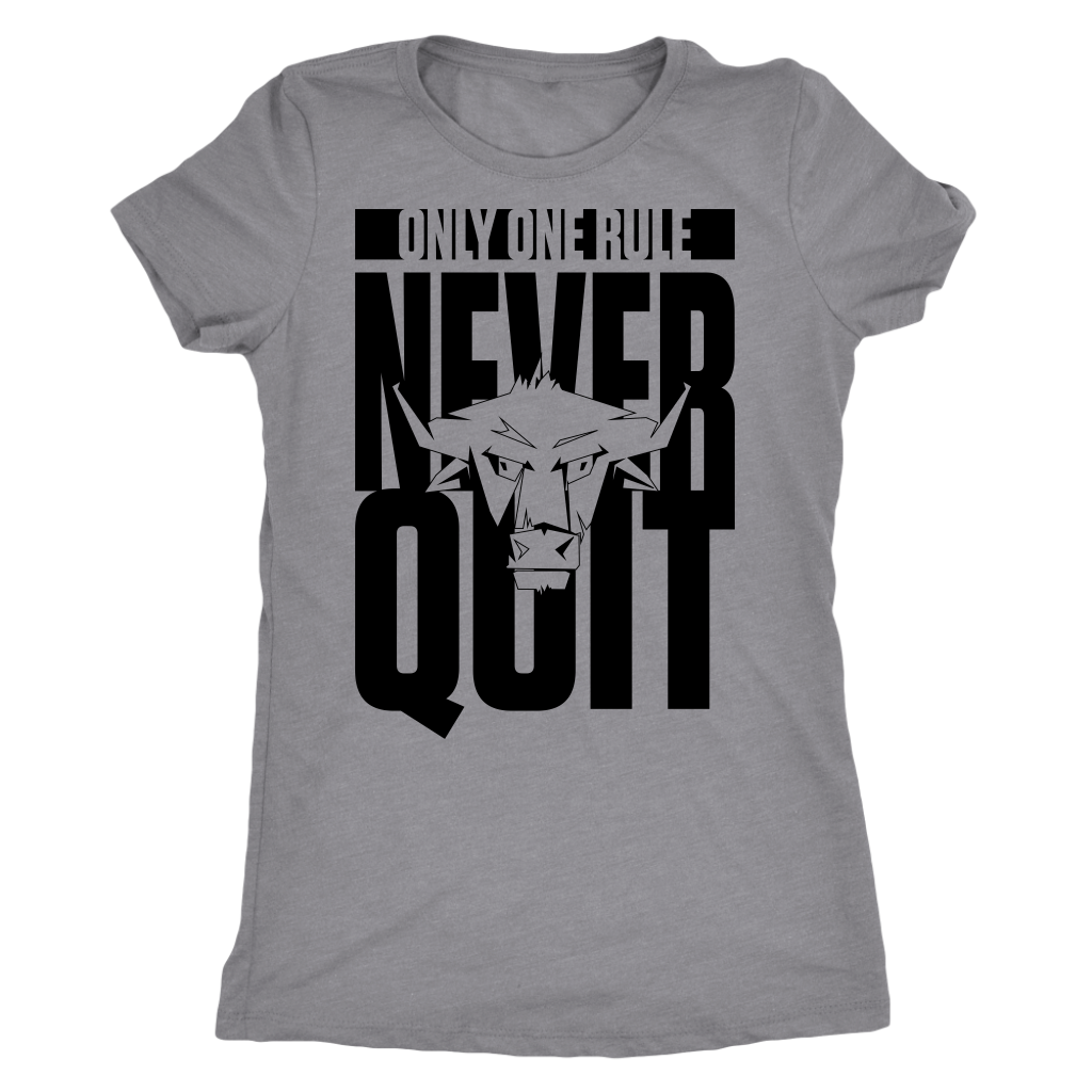TN Never Quit Next Level Womens Triblend - Tru Nobilis