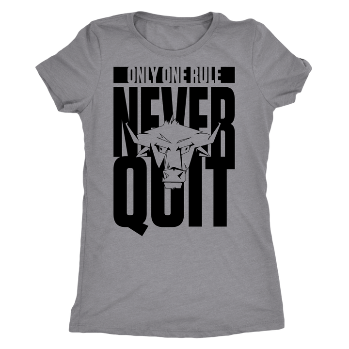 TN Never Quit Next Level Womens Triblend - Tru Nobilis