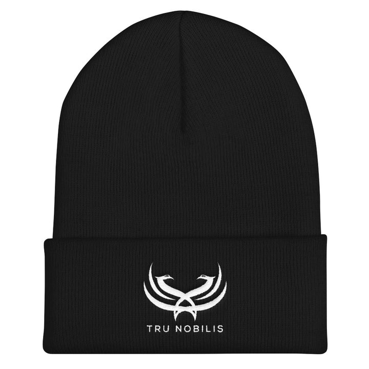 Tru Nobilis White Emblem Cuffed Beanie - Tru Nobilis