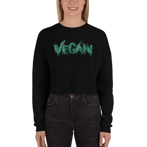 Vegan Venom Crop Sweatshirt - Tru Nobilis