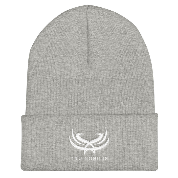Tru Nobilis White Emblem Cuffed Beanie - Tru Nobilis