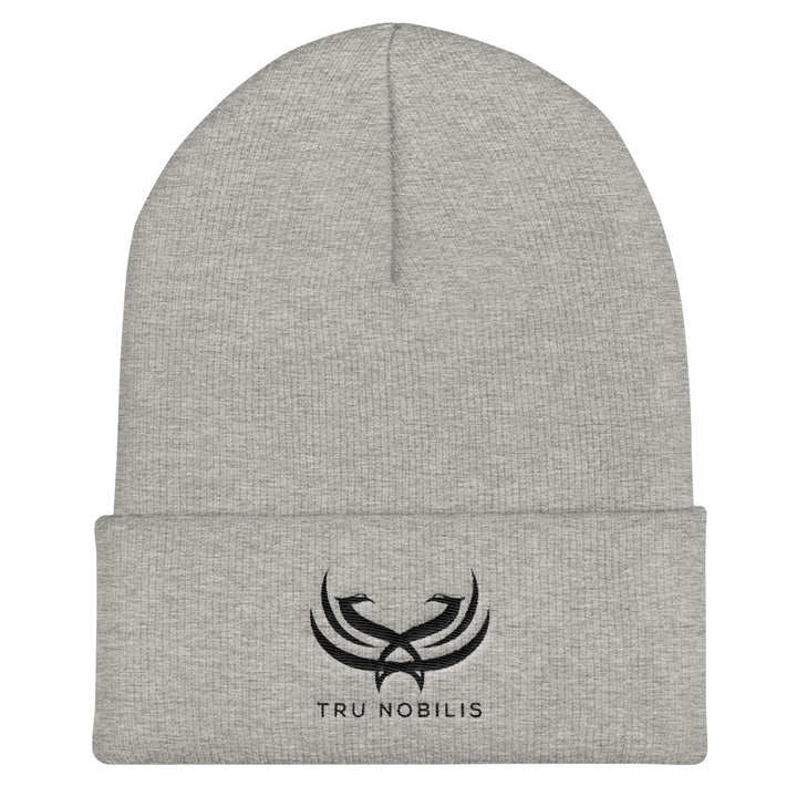 Tru Nobilis Black Emblem Cuffed Beanie - Tru Nobilis