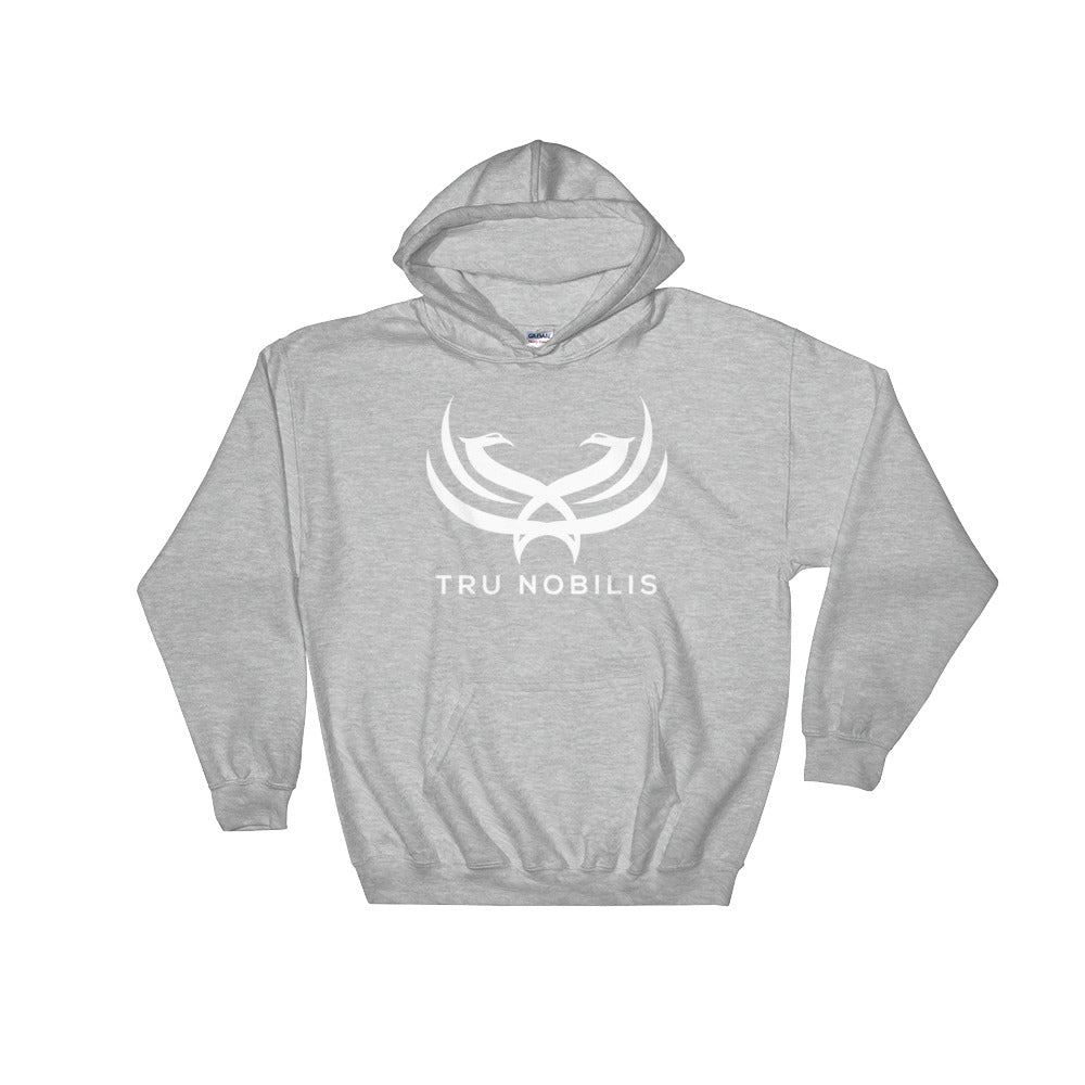 Tru Nobilis White Emblem Hooded Sweatshirt - Tru Nobilis