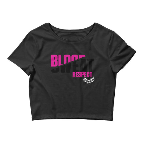 Blood Sweat Respect Women’s Crop Tee - Tru Nobilis