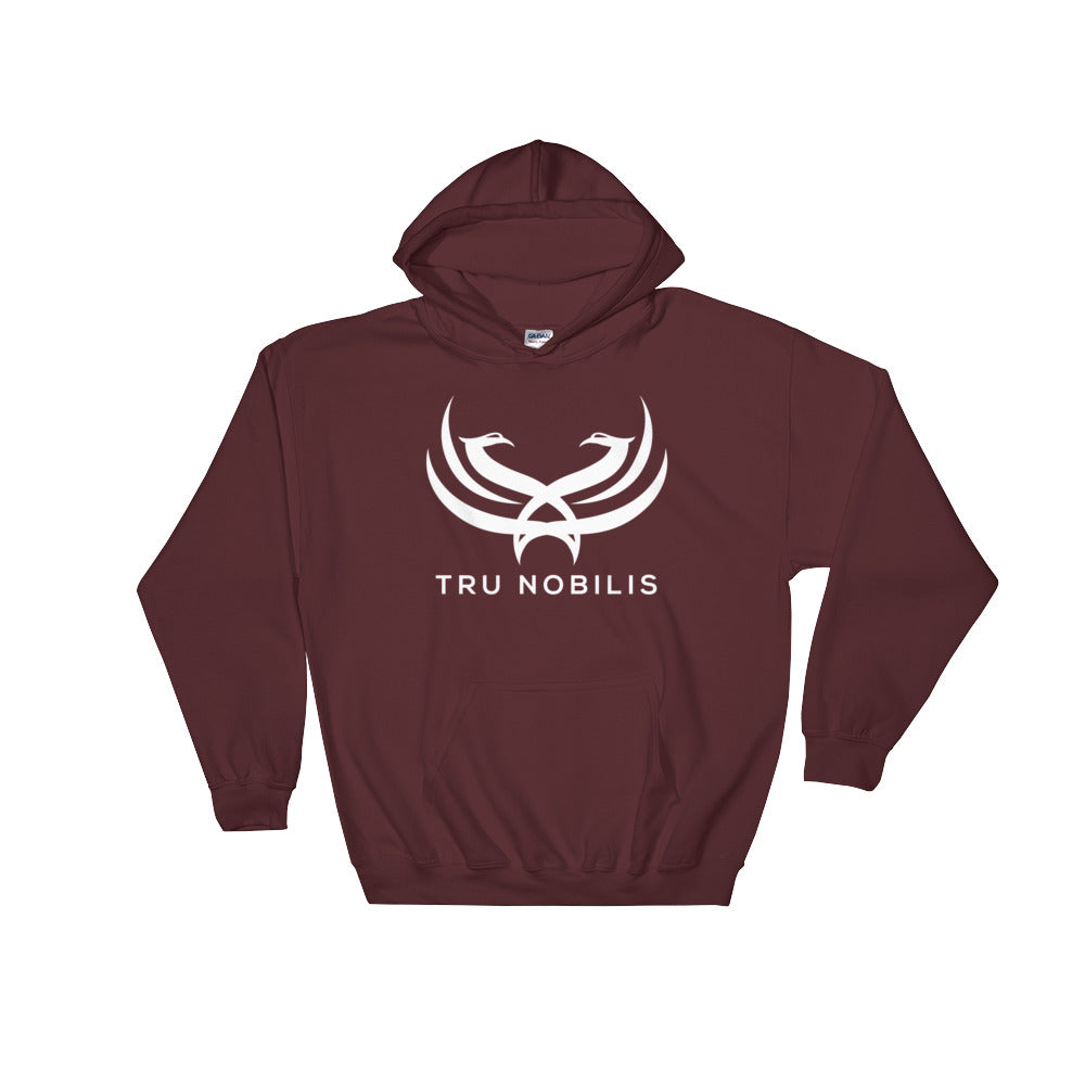 Tru Nobilis White Emblem Hooded Sweatshirt - Tru Nobilis