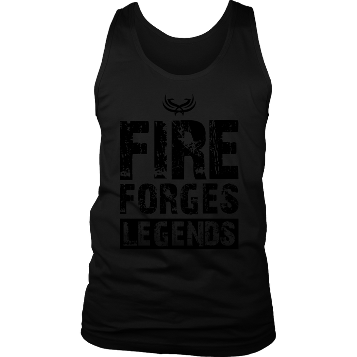 TN Fire Forges Legends Code Black District Mens Tank - Tru Nobilis