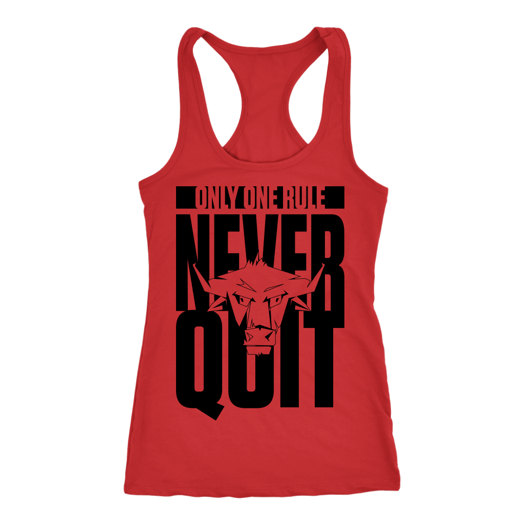 TN Never Quit Next Level Racerback Tank - Tru Nobilis