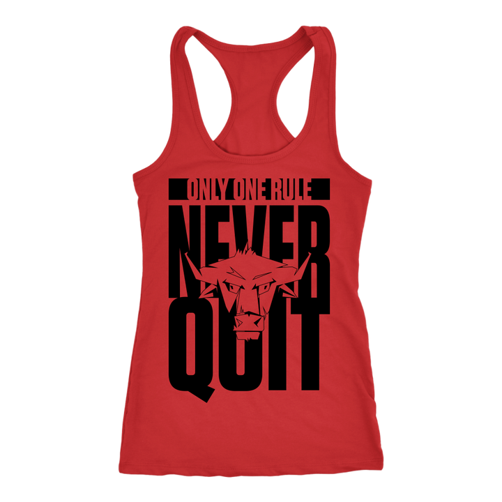 TN Never Quit Next Level Racerback Tank - Tru Nobilis