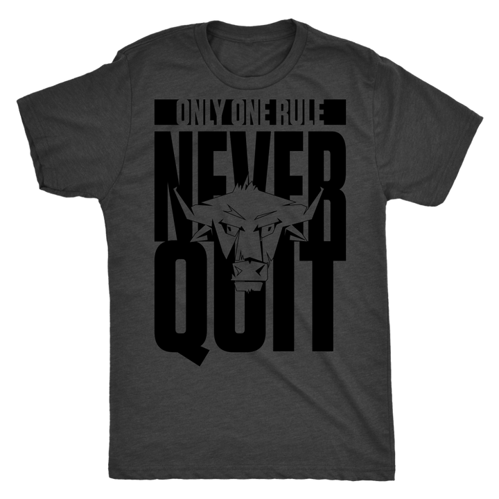 TN Never Quit Next Level Mens Triblend - Tru Nobilis