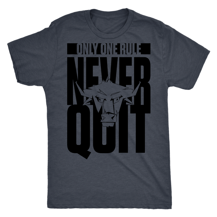 TN Never Quit Next Level Mens Triblend - Tru Nobilis