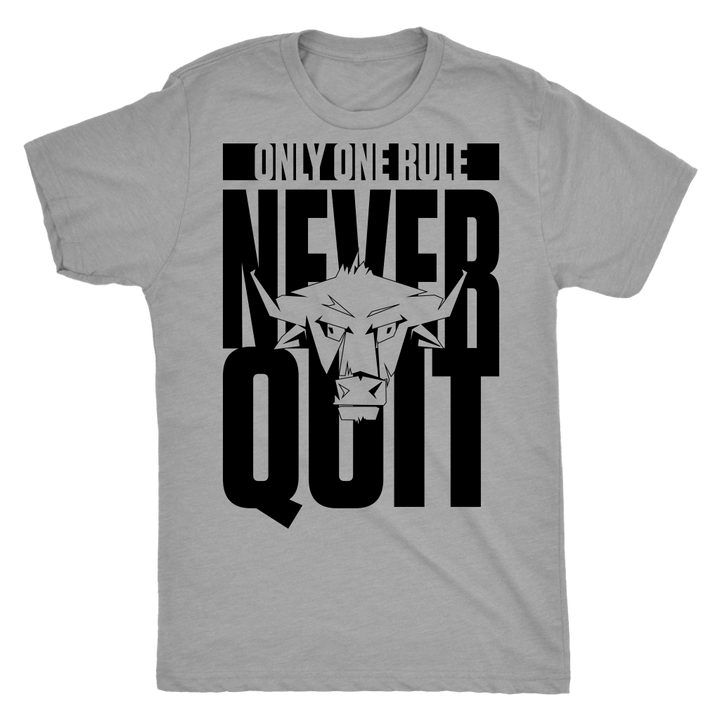 TN Never Quit Next Level Mens Triblend - Tru Nobilis