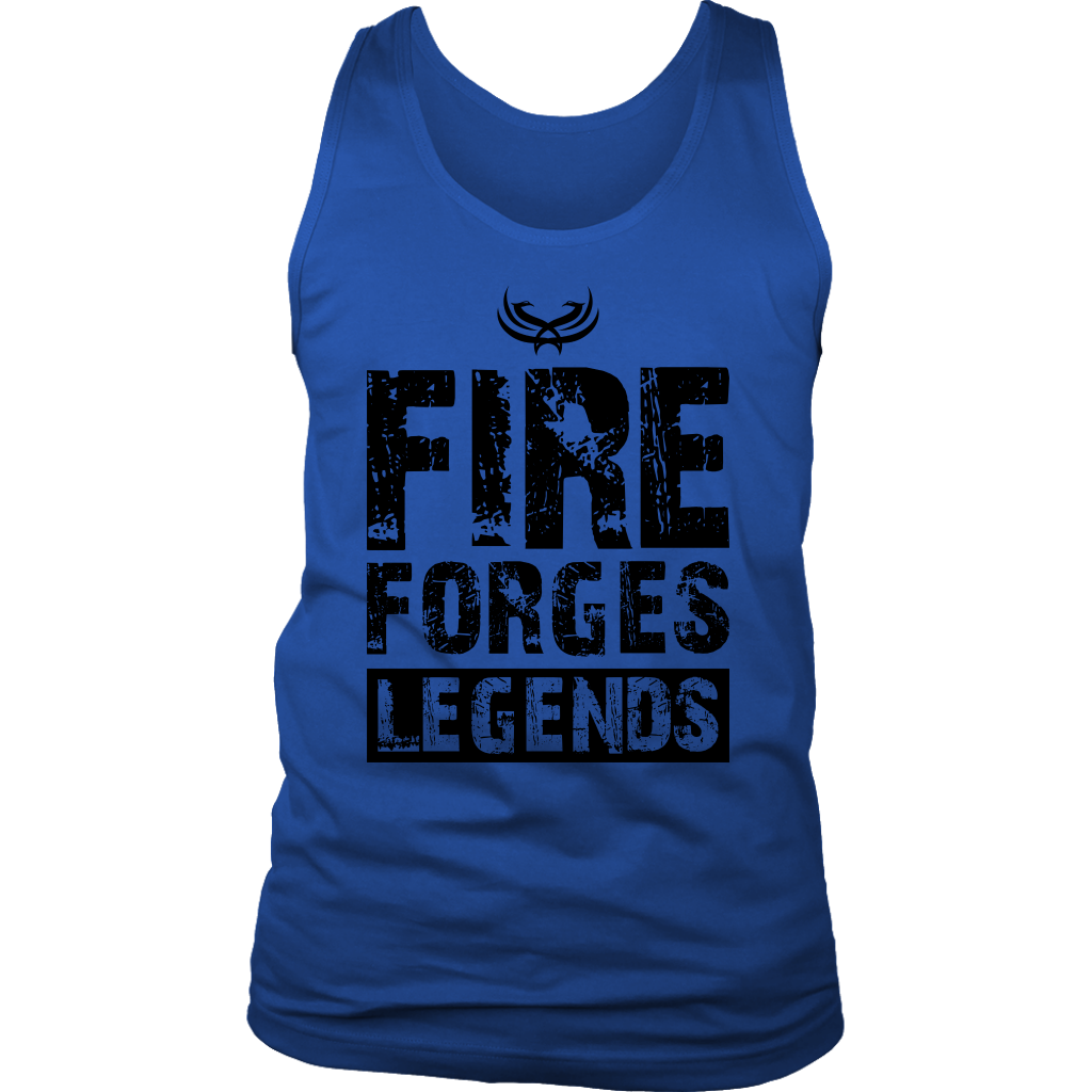 TN Fire Forges Legends Code Black District Mens Tank - Tru Nobilis