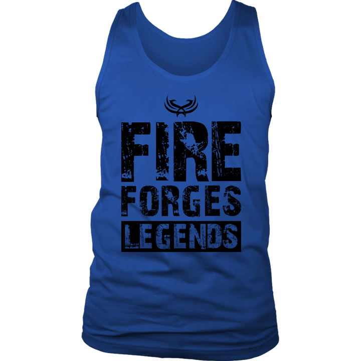 TN Fire Forges Legends Code Black District Mens Tank - Tru Nobilis