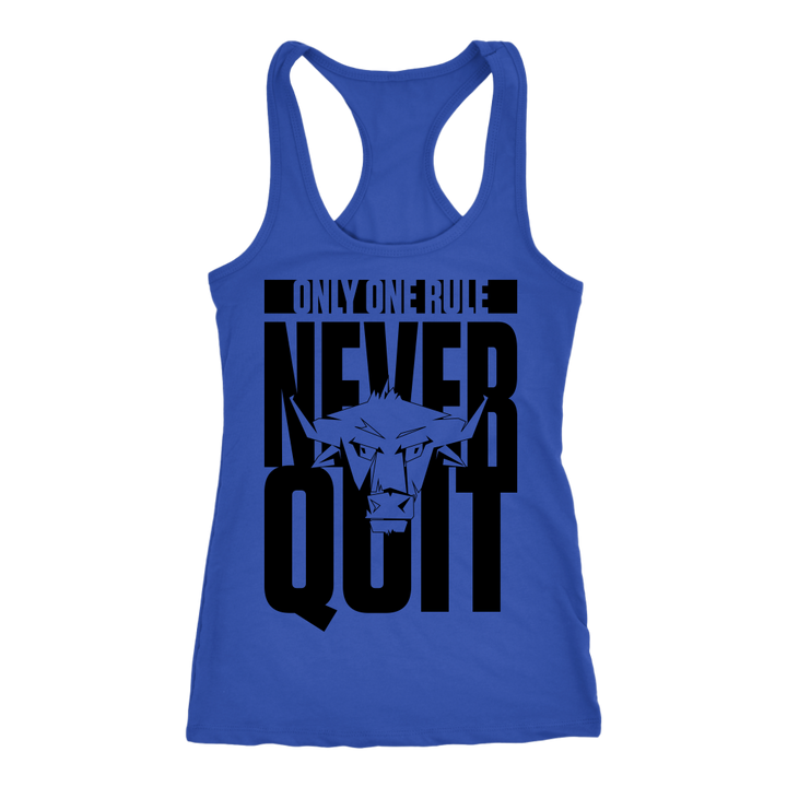 TN Never Quit Next Level Racerback Tank - Tru Nobilis
