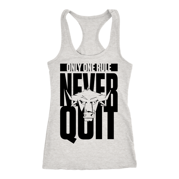 TN Never Quit Next Level Racerback Tank - Tru Nobilis